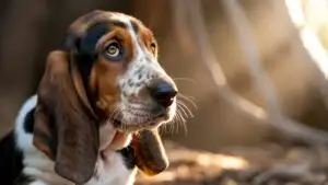Basset Hound Puppy Sad Eyes Look