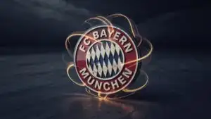 Bayern Munich Red and White 3D Logo
