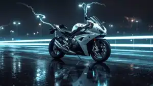 BMW S1000RR White Lightning Style