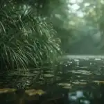 Calm River Surrounded by Tall Trees