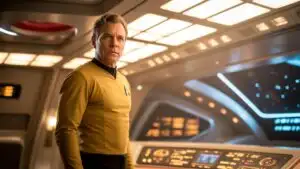 Captain Kirk in Golden Bridge Command Light