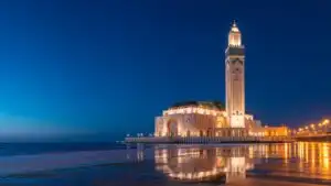 Casablanca Hassan II Mosque Ocean