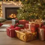 Christmas Gifts Under Soft Tree Lights