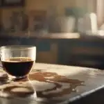 Coffee Cup Left Half Full