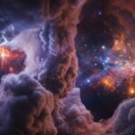 Cosmic Dust Clouds With Bright Star Formations