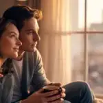 Couple Sitting by a Window With Soft Morning Light