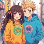 Cute Anime Couple Matching Hoodies