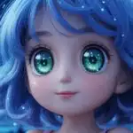 Cute Anime Girl With Big Eyes