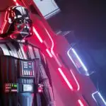 Darth Vader Under Red Imperial Lights