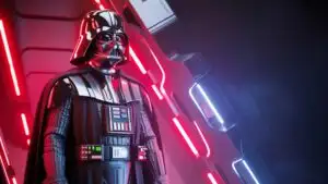Darth Vader Under Red Imperial Lights