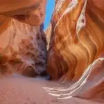 Desert Canyon Slot Abstract Light Lines