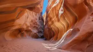 Desert Canyon Slot Abstract Light Lines