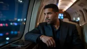 Drake Sitting Alone on a Private Jet Window