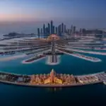 Dubai Palm Jumeirah Aerial Look
