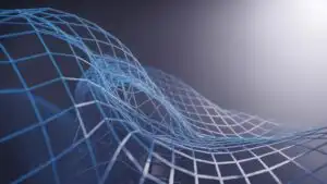 Dynamic 3D Mesh Wireframe in Motion
