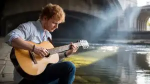 Ed Sheeran Playing Guitar by River