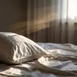 Empty Bed With Morning Light