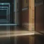 Faint Light Inside Empty Hallway