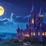 Fairy Tale Castle Night Scene
