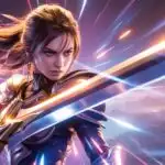 Fantasy Anime Girl With Heavy Greatsword