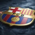FC Barcelona Crest on Dark Background
