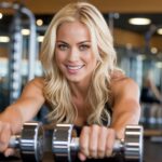 Fitness Woman Gym Workout Weights