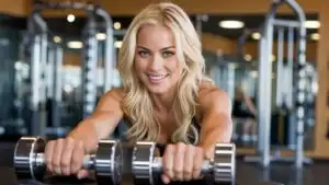 Fitness Woman Gym Workout Weights