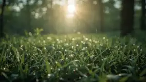 Forest Clearing With Soft Morning Dew