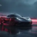Futuristic Hypercar Neon Speed