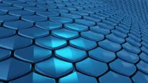 Geometric Scale Fish Pattern Texture Blue
