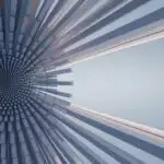 Geometric Sunburst Rays Forming Optical Illusion