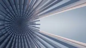Geometric Sunburst Rays Forming Optical Illusion