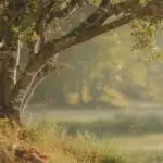 Golden Forest During Late Afternoon