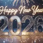 Happy New Year 2026 Glitter Sparkle