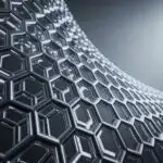 Interlocked Hexagon Mesh With Metallic Effect