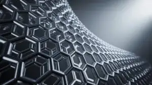 Interlocked Hexagon Mesh With Metallic Effect