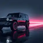 Jeep Wrangler Black Offroad Trail