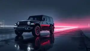 Jeep Wrangler Black Offroad Trail