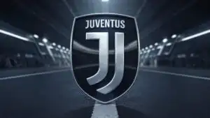 Juventus Minimalist J Logo Black and White