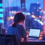 Lo-Fi Anime Study Room At Night