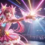 Magical Idol Girl On Stage Lights