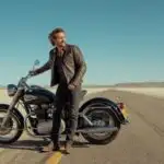 Man Standing Beside Motorbike