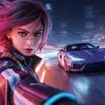 Midnight Street Racer Anime Girl
