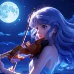 Midnight Violinist Anime Girl