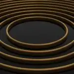 Minimalist Concentric Circles Line Art