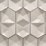 Minimalist Tiling Pattern Subtle White