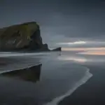 Moody Beach at Late Evening