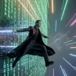 Neo Breaking the Matrix Code Wall