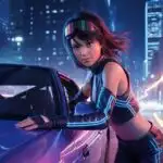 Neon City Drift Queen Anime Racer