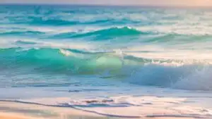 Ocean View With Bright Turquoise Waves